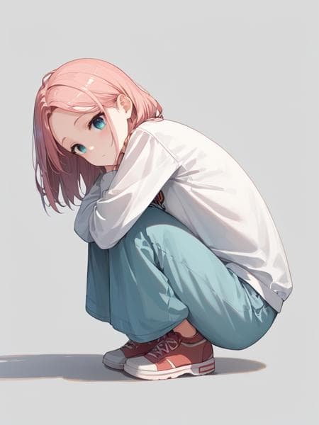 蹲る/crouching
