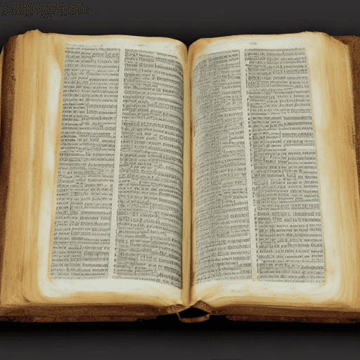 AI generated: An open bible where the pages are waves of the sea that are open and in the center of the bible wher...