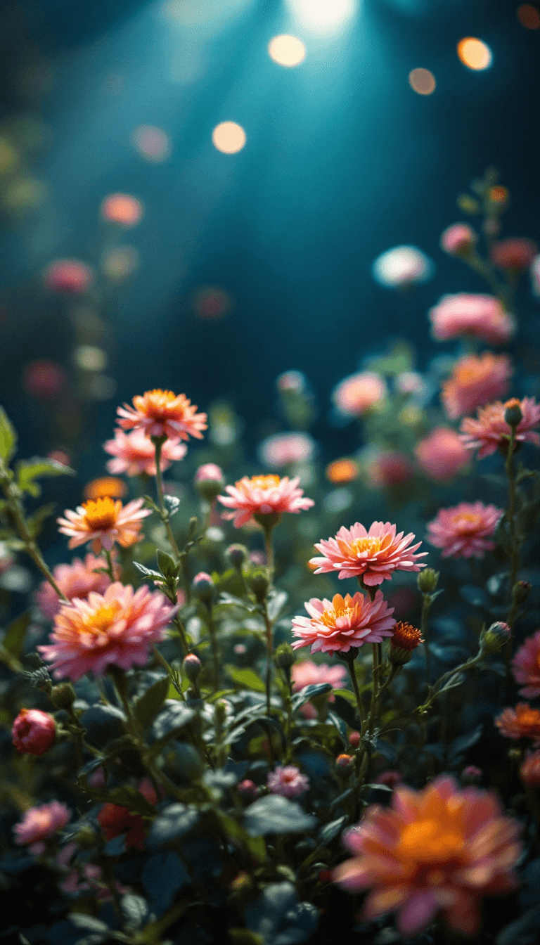 AI generated: flowers, cinematic lighting
