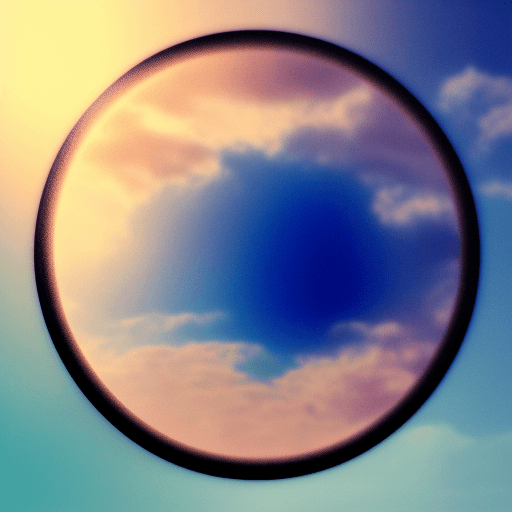 AI generated: image of a circle, with dreamy colors, dramatic light, pale sunrise, battered, low angle, 4k, focuse...