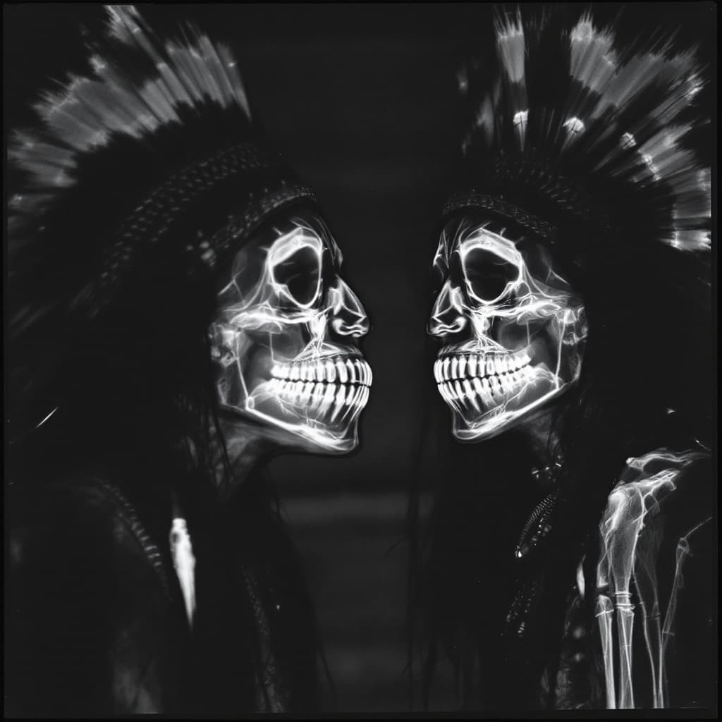 AI generated: indian tribes x-ray funny feelings