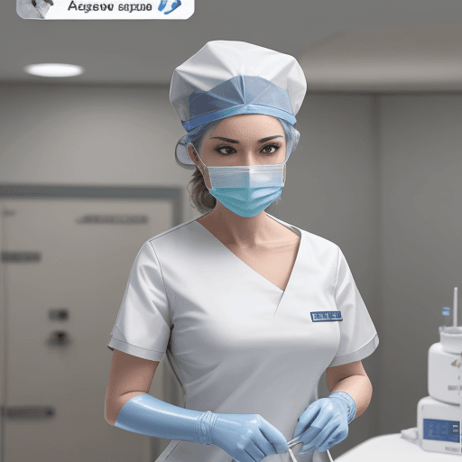 AI generated: {
    "description": "female surgeon, surgical gown, latex gloves, surgical mask, performing surgery...