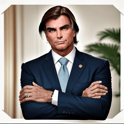 AI generated:  Jair Bolsonaro presidente homem de bem elegante honesto simpático 