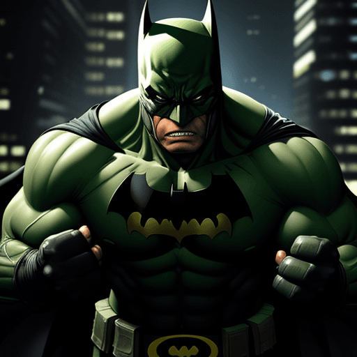 AI generated: Batman hulk ,4k ultra HD
