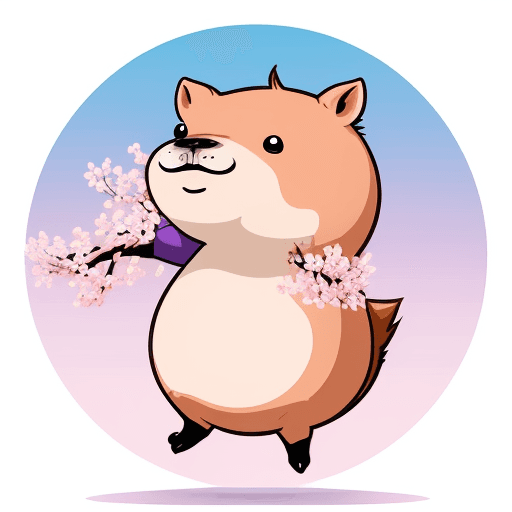 AI generated: imagine mascot mark logo showing an capybara smile, comic book style character, fun, creative, in fl...