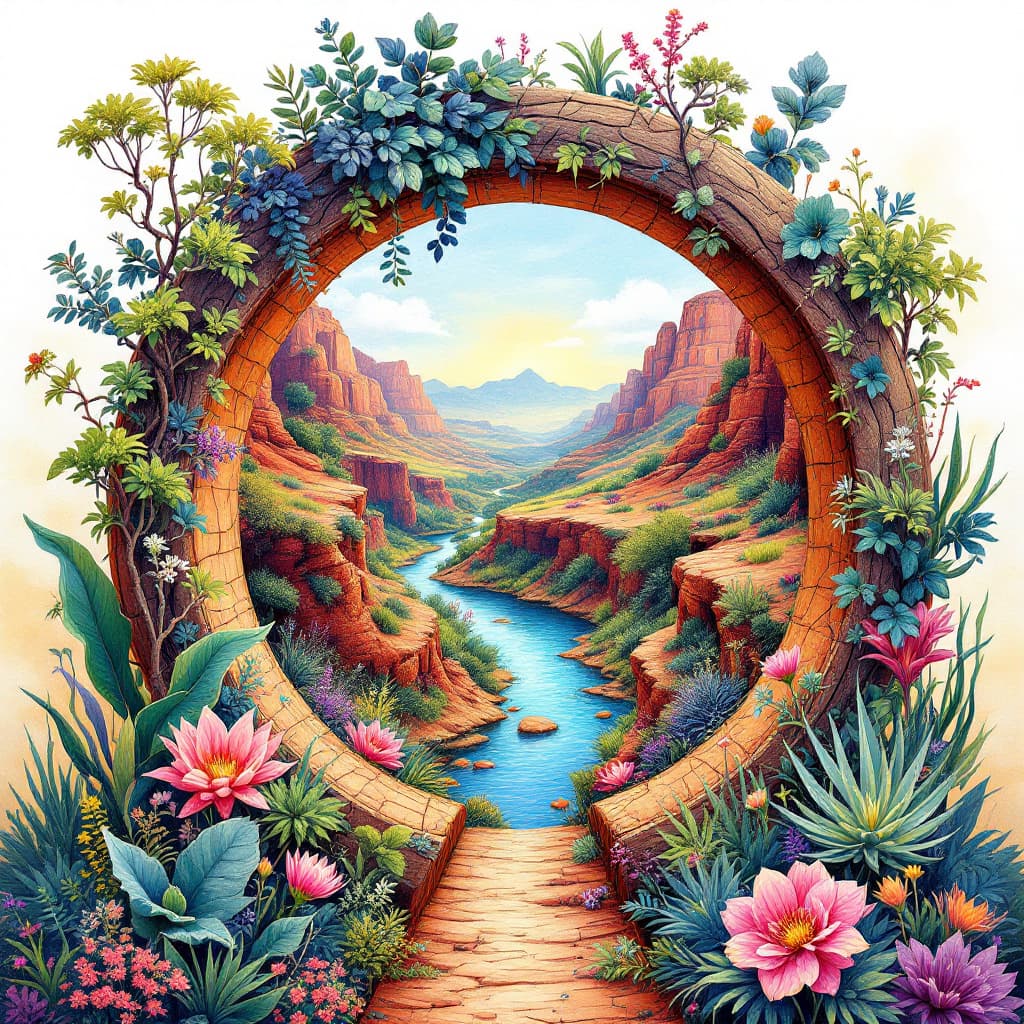 AI generated: A mesmerising artwork that seamlessly combines the mystique of a detailed keyhole outline with the v...