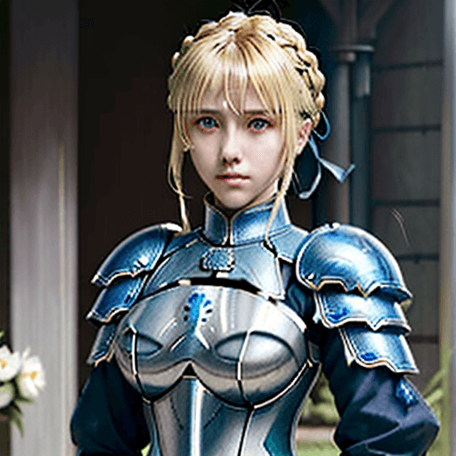 AI generated: Saber, "Artoria Pendragon", "Arturia Pendragon", "FATE/Stay Night", "Takeda Hiromitsu artstyle",  "h...