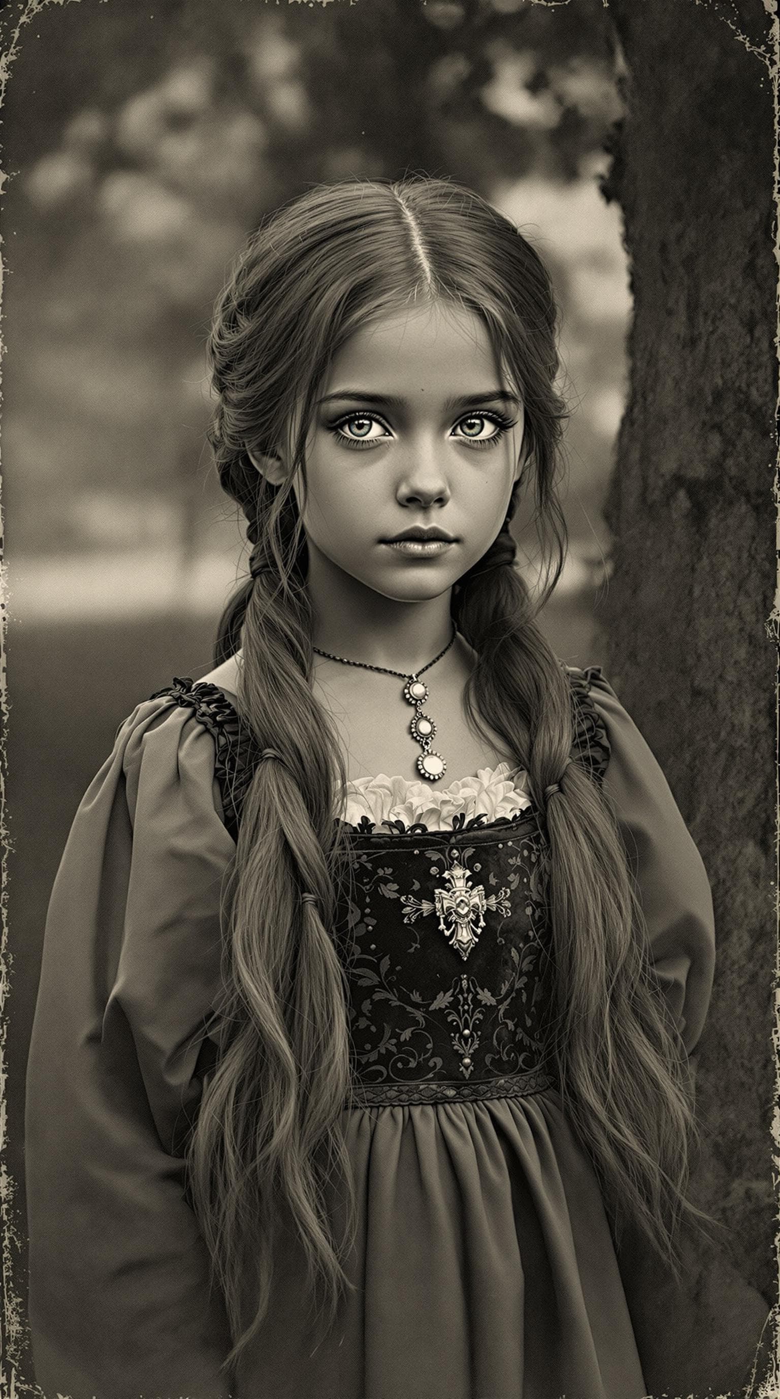 AI generated: a professional vintage black and white photo (photo paper have aged aged over time), of a exceptiona...