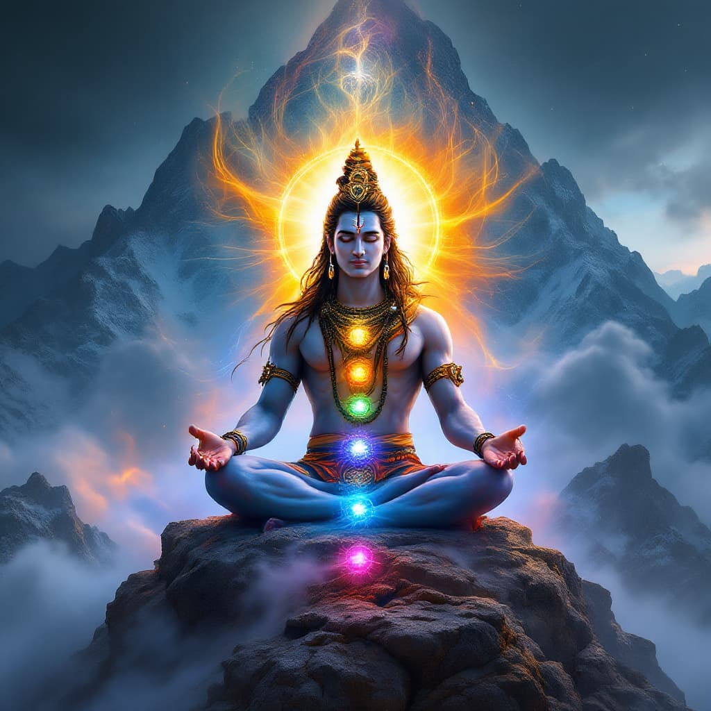 AI generated: "Generate an ultra-high-resolution, photorealistic image of Lord Shiva, the supreme Hindu deity, sea...