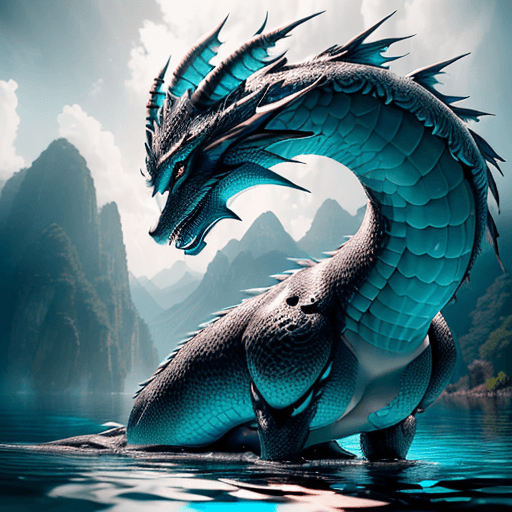 AI generated: ultra realistic photograph of a stunning anthropomorphic femdragon beautiful gorgeous, in swimwear, ...