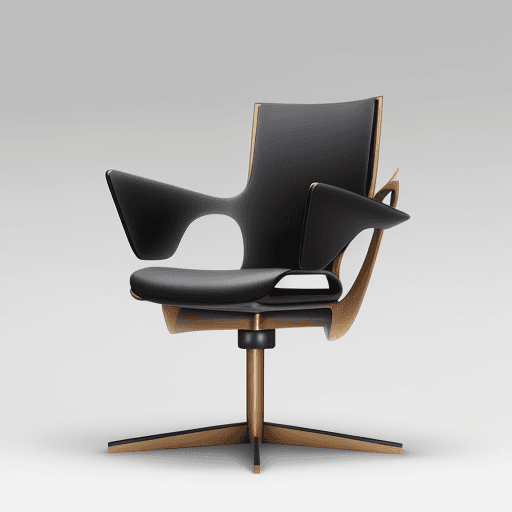 AI generated: a very strange chair of the future
