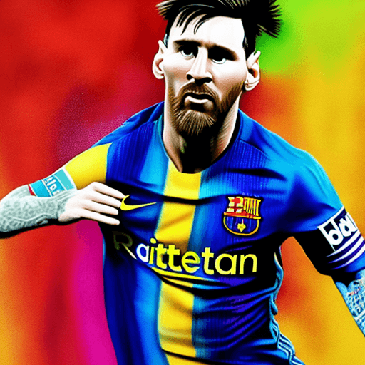 AI generated: lionel messi in dynamics, highly detailed, packed with hidden details, style, high dynamic range, hy...