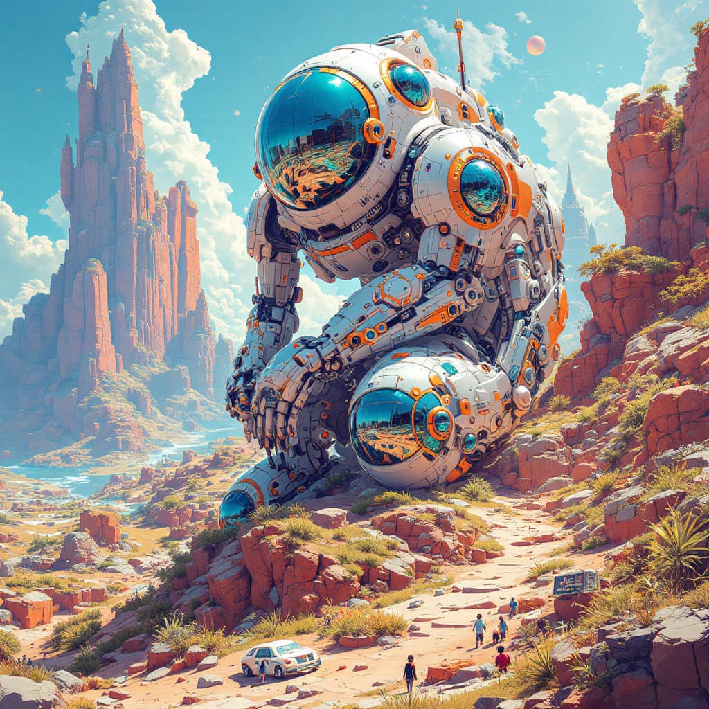 AI generated: Futuristic abstrat
