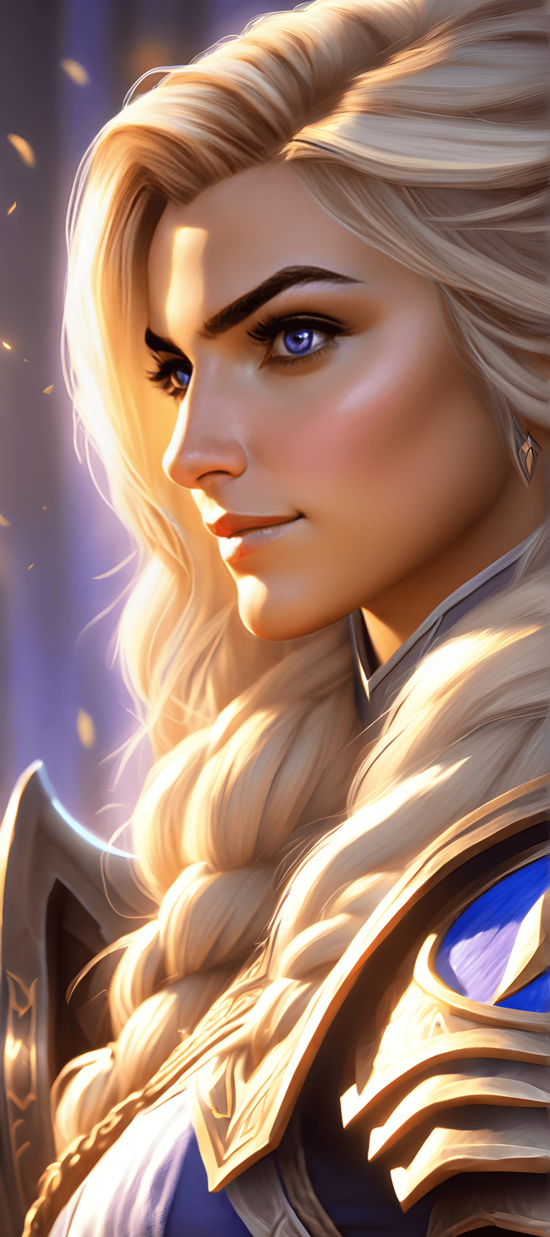 AI generated: Realistic art Lady Jaina Proudmoore, cinematic World of Warcraft, visually rich, wow, full body, wor...