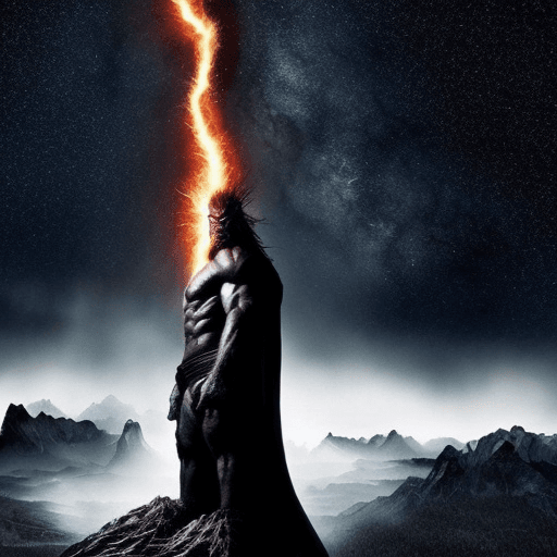 AI generated: giant monster, darkness, agressive pose :: epic emotional, rage, anger, power, tribal darkfantasy