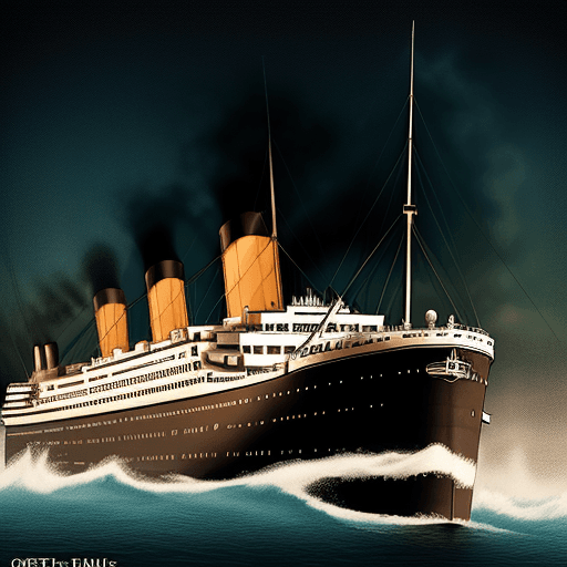 AI generated: titanic