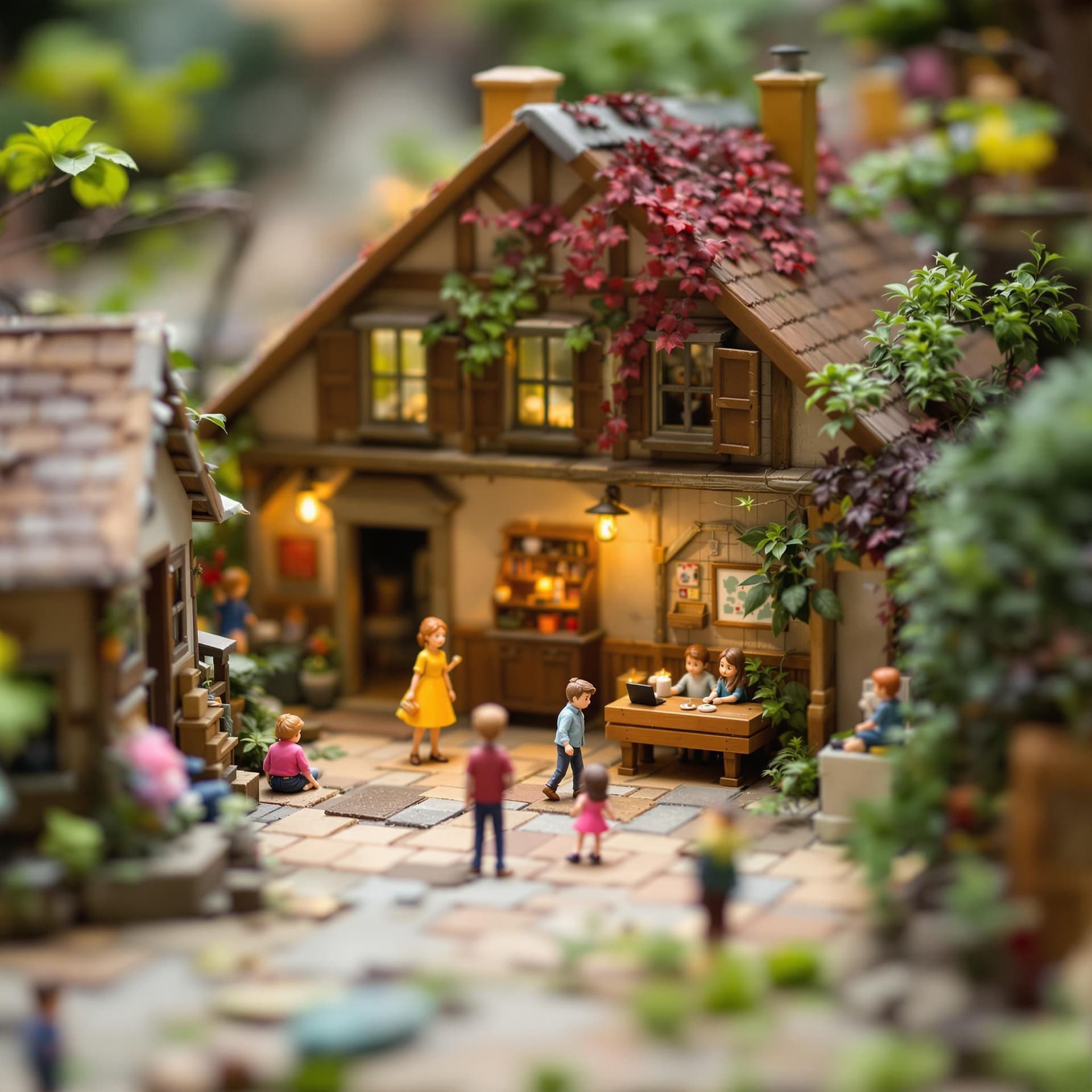 AI generated: Unveil the charm of the little world with our 'Miniature People and Places' prompt! Dive into an ima...