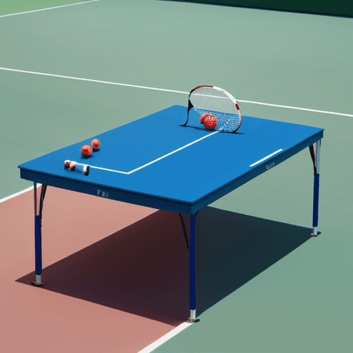AI generated: table tenis sport anime style, minimalist design