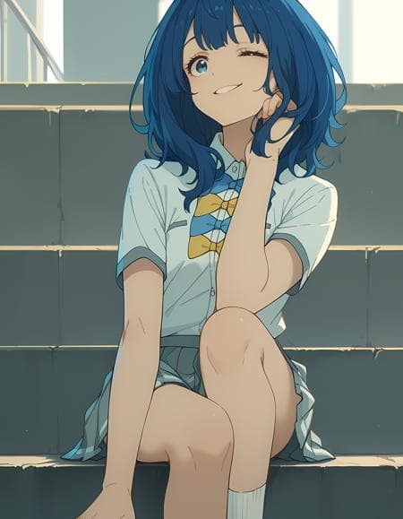 Makeine: Too Many Losing Heroines! - Anna  (School Uniform & Swimsuit)