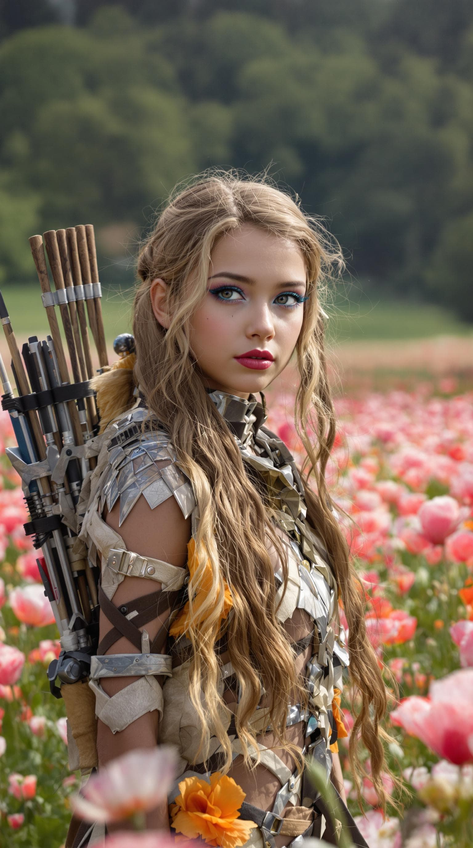 AI generated: a professional photo of a exceptionally beautiful girl in the world, (age 7), (seven year old) of th...