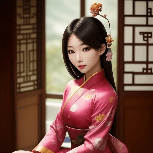 AI generated: beautiful asian woman