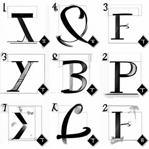 AI generated: stylizet alphabet :: on papper list :: sketch