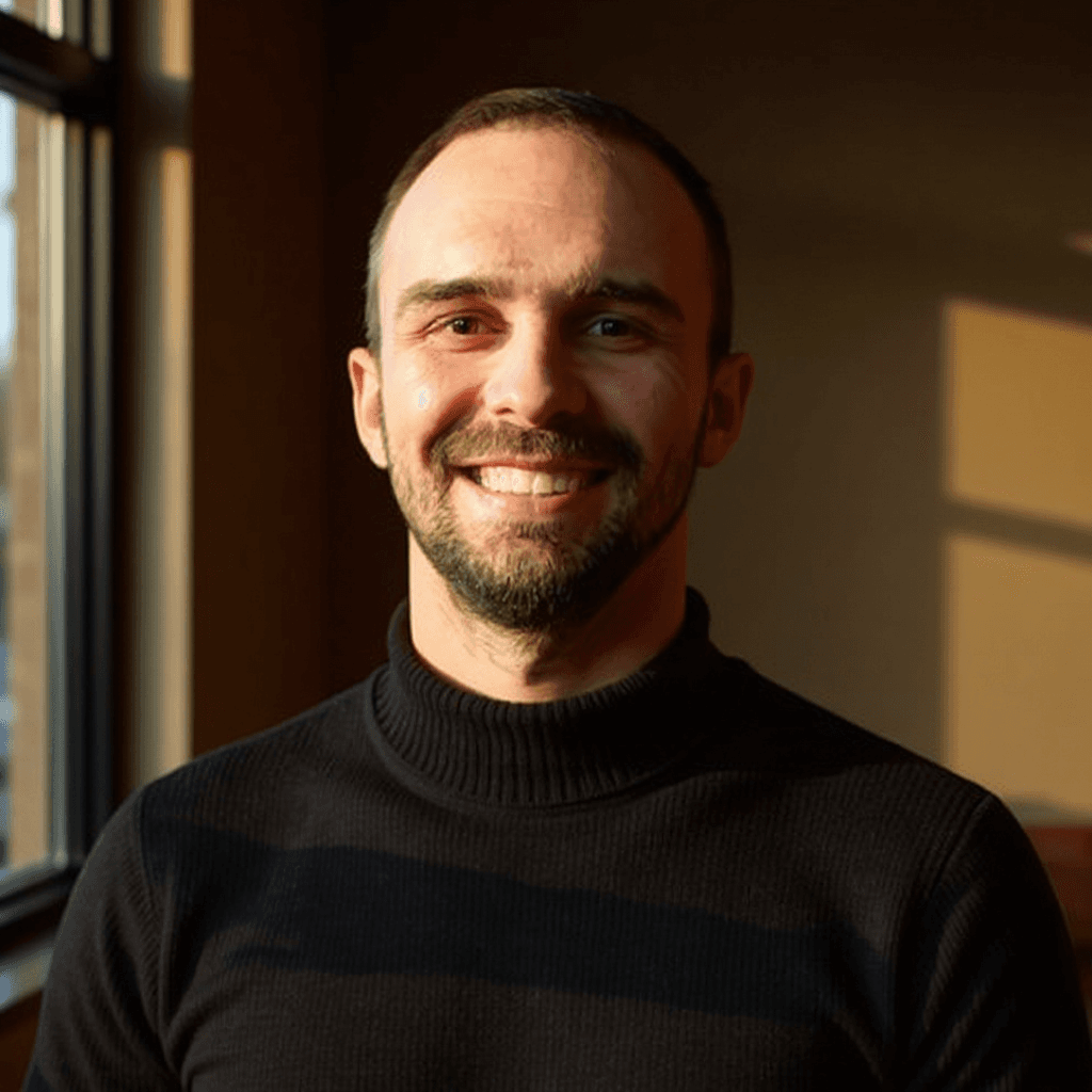 AI generated: Hyper-realistic cinematic portrait of the same man from the provided selfie, keeping all facial deta...