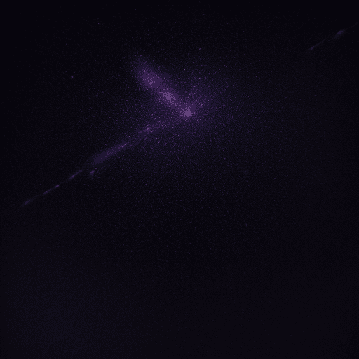 AI generated: Sky full of stars, painted by Francisco De Goya, neon colors (pink, blue, purple and a lot of black)...