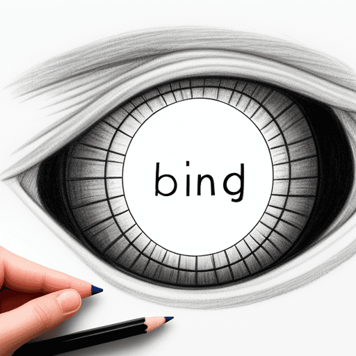 AI generated: "Draw a picture with a pencil on the theme of 'blind spot' in organizations."
