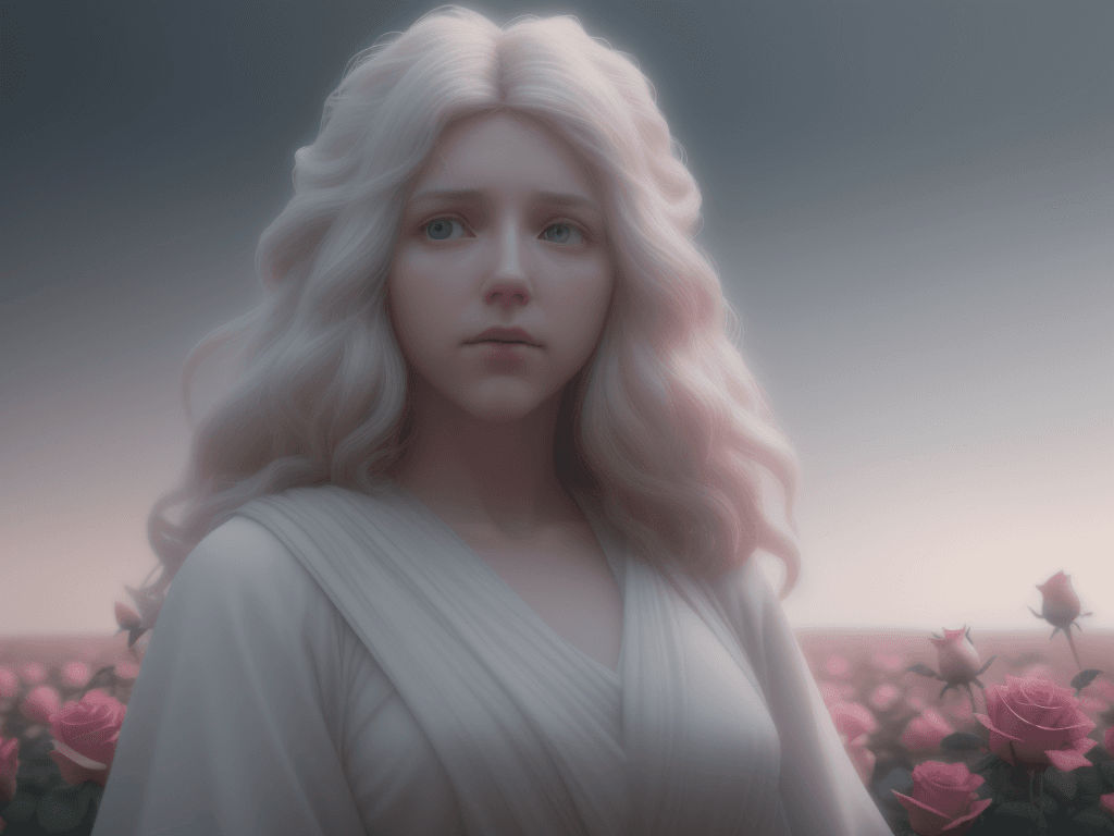 AI generated: jesus,soft natural volumetric cinematic:: perfect light:white glowing effects:: bright colors,rose,f...