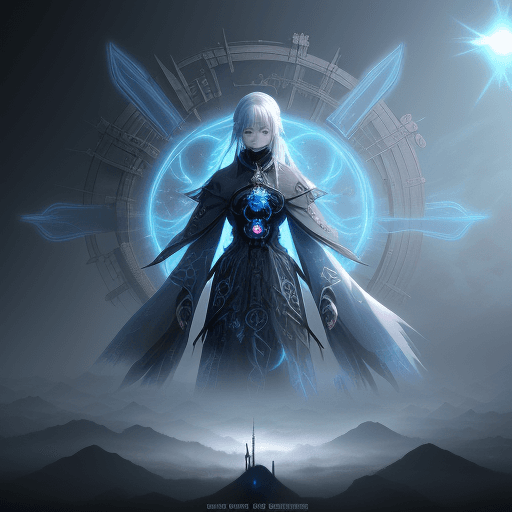 AI generated: korean wallpaper, in the style of ethereal, ghostly figures, apocalyptic collage, lens flares, wicca...