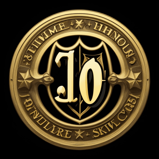 AI generated: a logo like Harry Potter with the golden letter G and P
