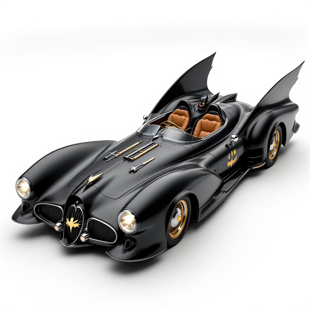 AI generated: classic Bat mobile