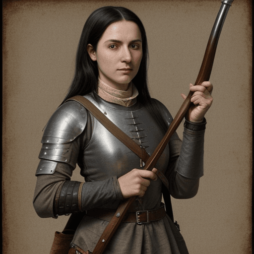 AI generated: Musket in hand, medieval, engineer, leather jerkin, renaissance, dirty looking, Pouch over shulder, ...