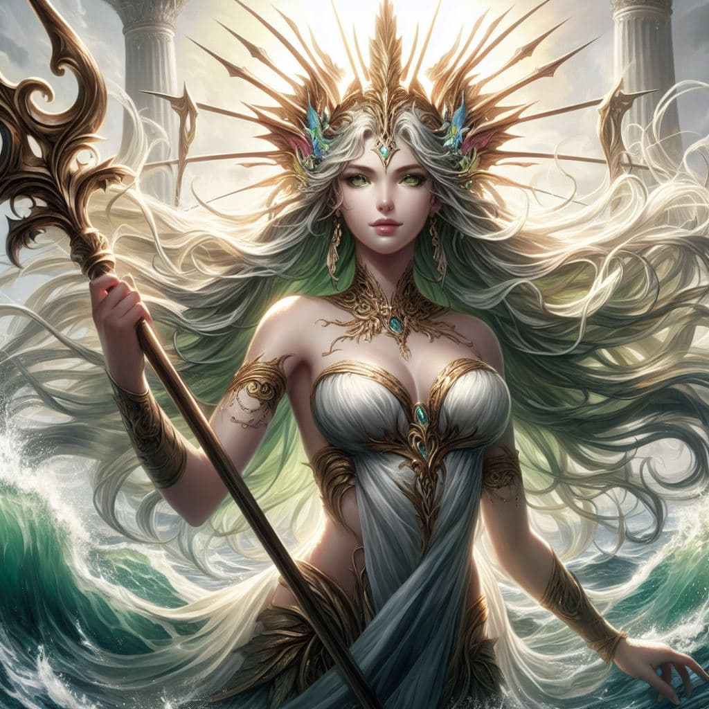 AI generated: digital art painting, ultimate detailed, realistic, best quality, low angle, god's rays, full-length...