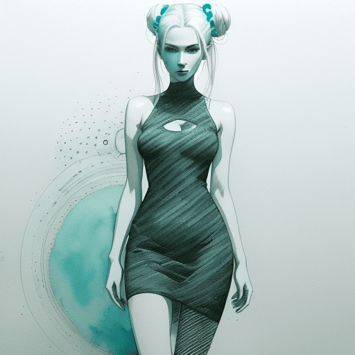 AI generated: Full body stunning image tight fitting clothes human controlled by technology , Matrix style beautif...