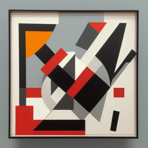 AI generated: Good morning, as a constructivist painting.