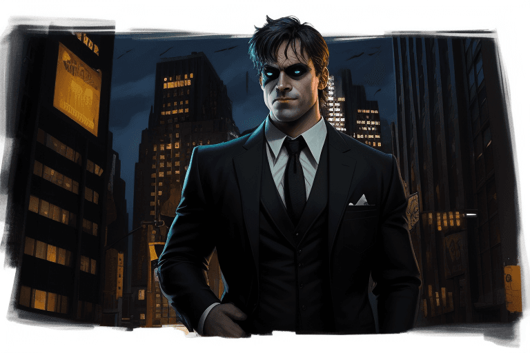 AI generated: new york danger detective dark night




