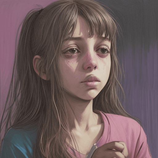 AI generated: A girl who uses drugs
