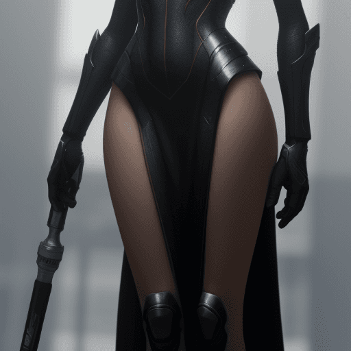 AI generated:  Tall female, 4 k, ultra HD 