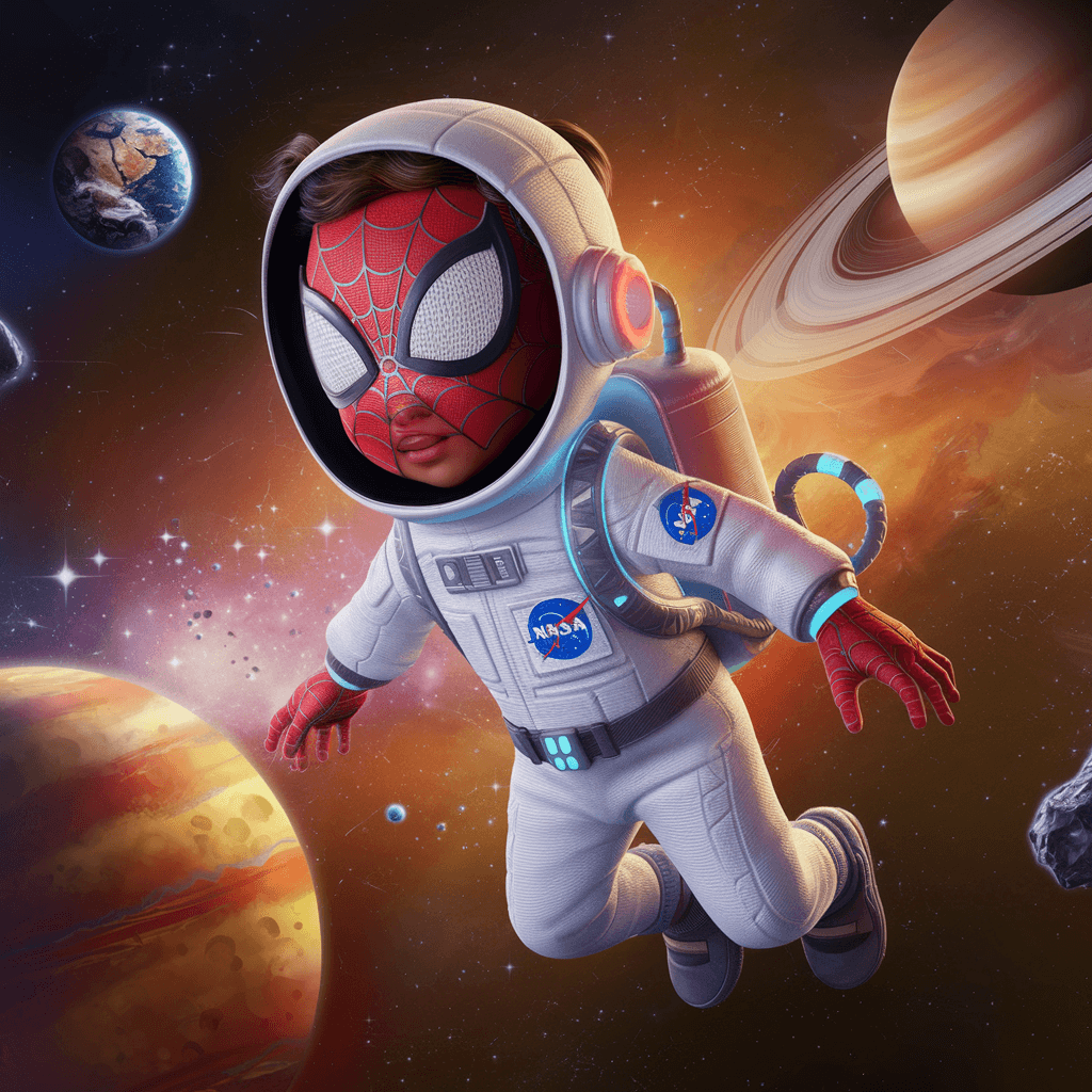 AI generated: "Create a vibrant, Pixar-style 3D digital illustration of a 3-4-year-old child exploring the wonders...