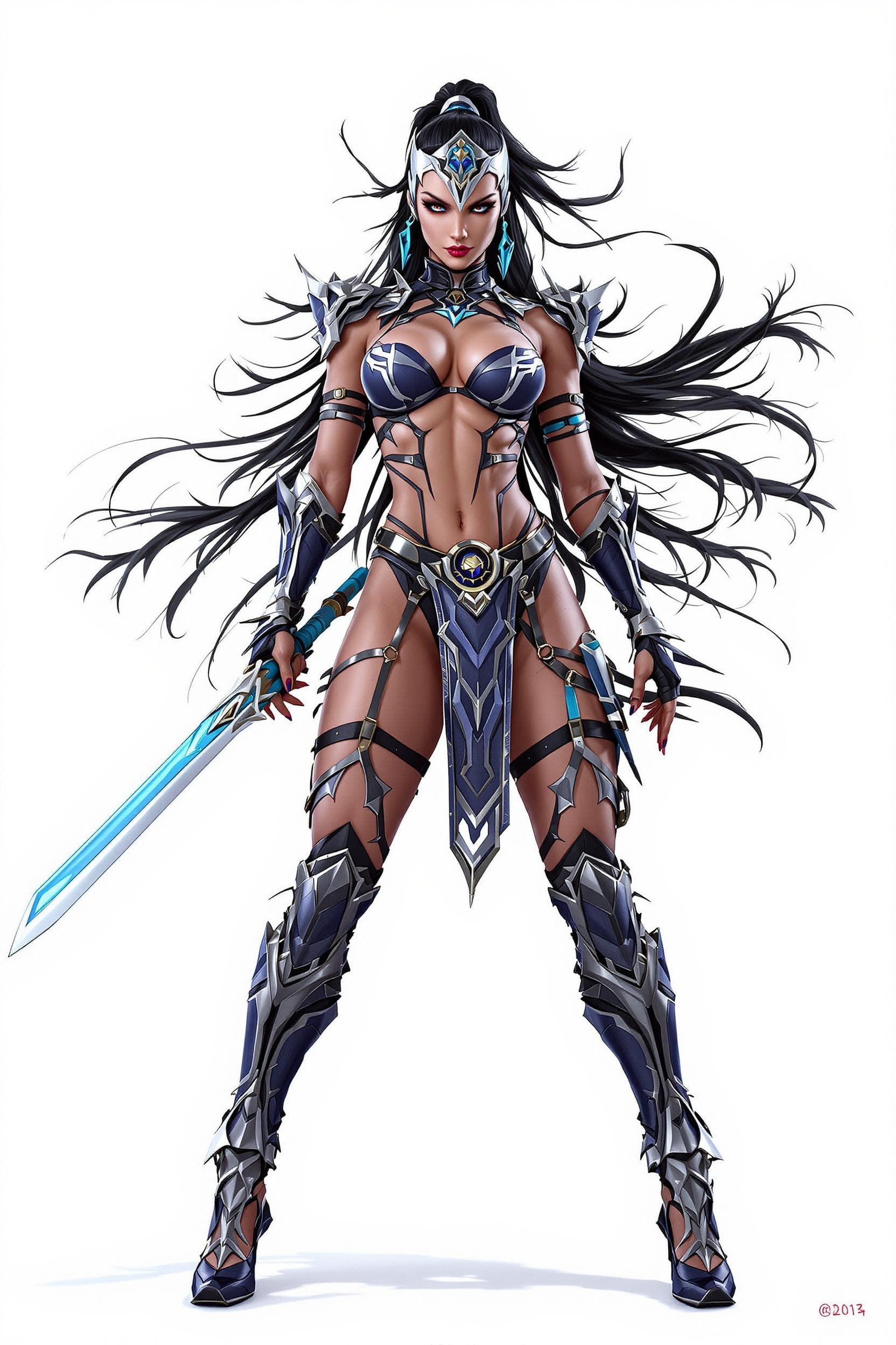 AI generated: Futuristic kitana from mortal kombat