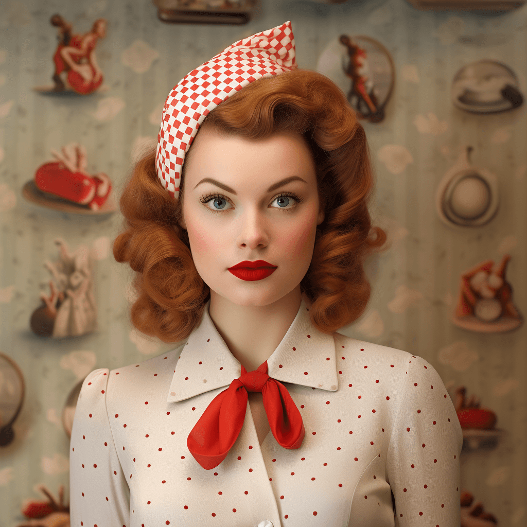 AI generated: 40's style lady