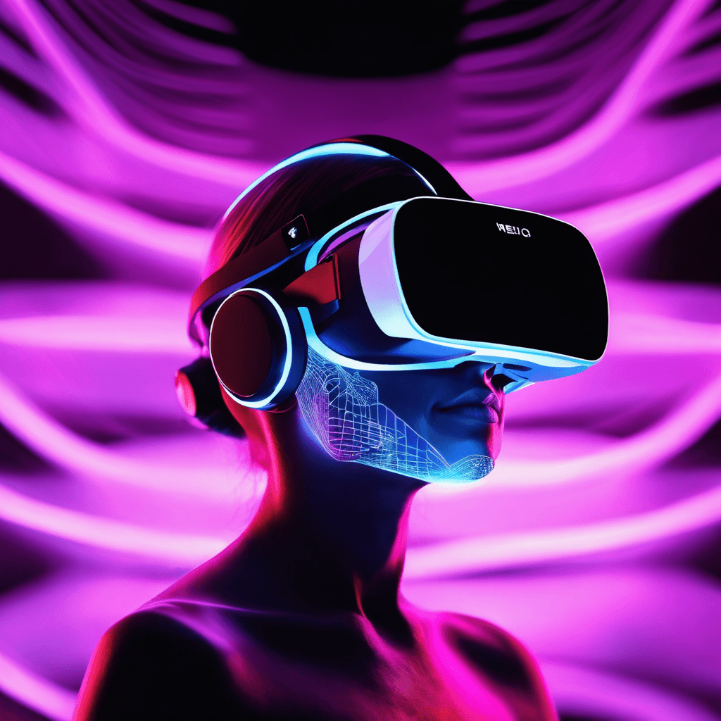 AI generated: A digital avatar, meticulously designed with futuristic cyber enhancements and glowing interfaces, e...