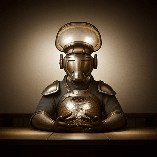 AI generated: Hyper realistic portrait photo of a mid century tavernkeeper, dim lights, direct lighting