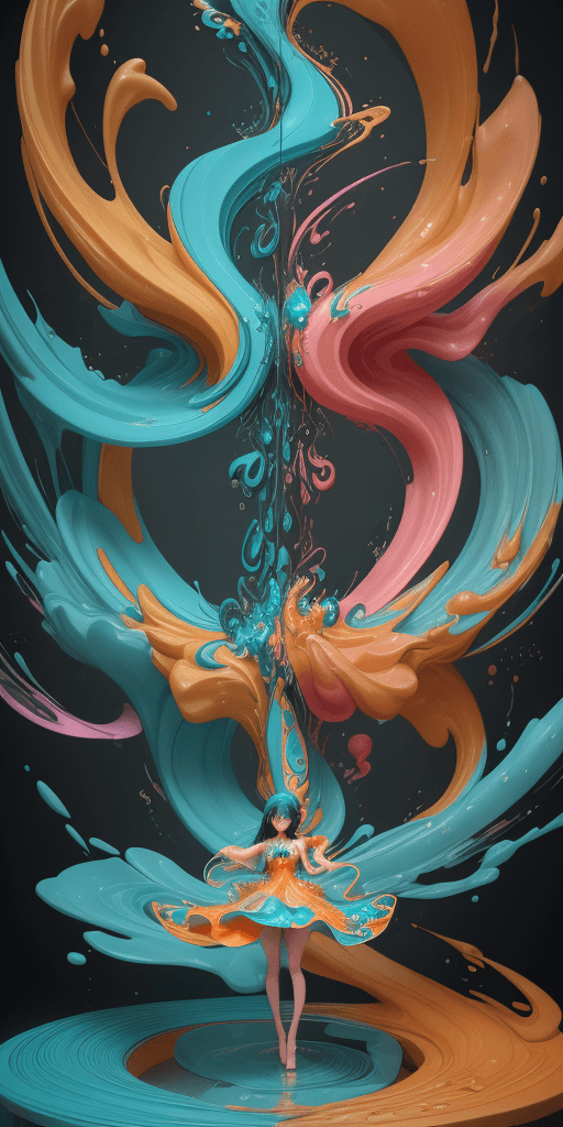 AI generated: A mesmerizing 3D render illustration by the exceptionally talented artist Eve Aguilar. The focal poi...