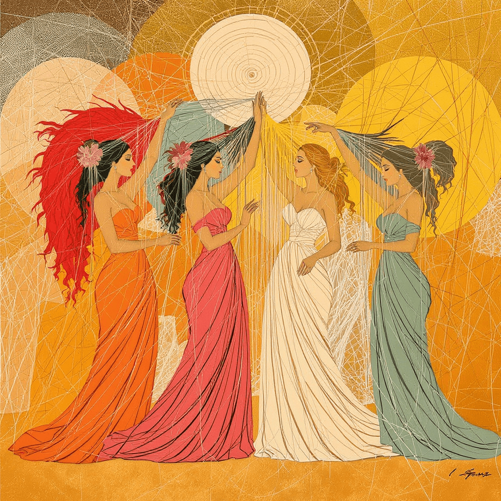 AI generated: string women
