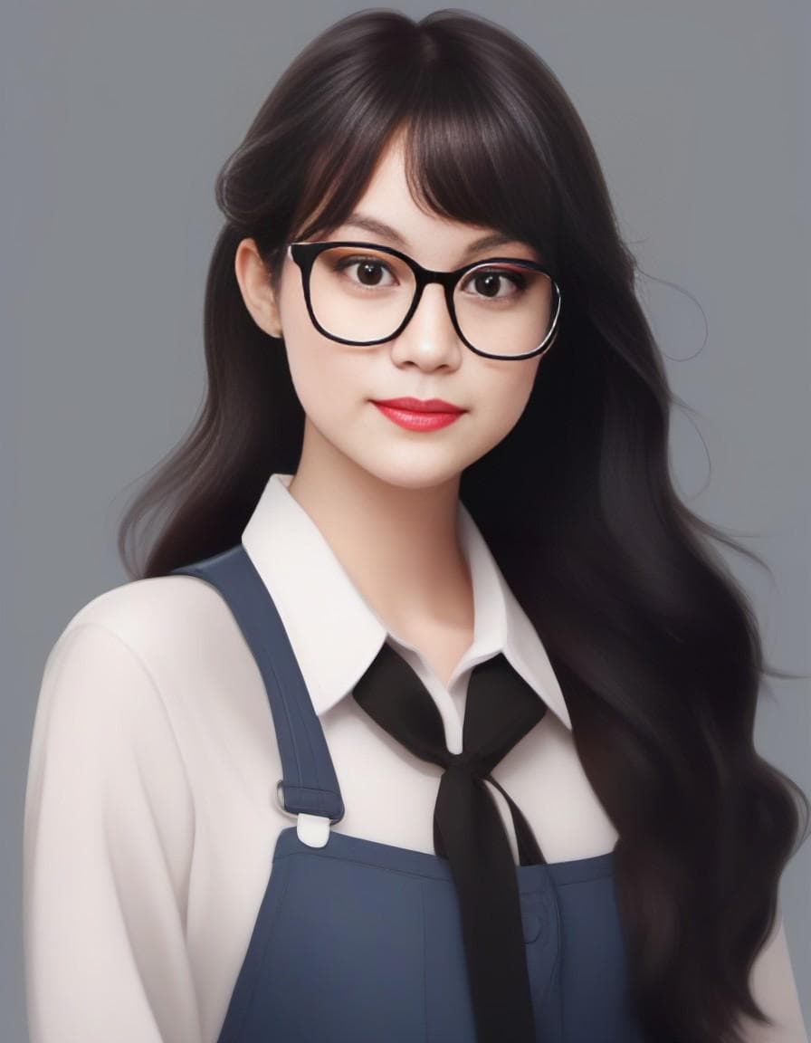 AI generated: a realistic photo of a [very pretty 26 year old woman], with [long, wavy, dark hair], looks like [Da...
