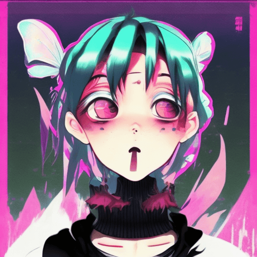 AI generated: can't feel my face, in the style of onii kei, hip hop influenced, appropriation artist, album, folio...