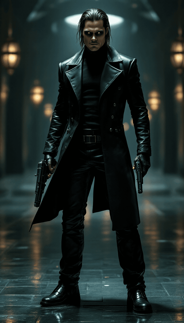 AI generated: CHARACTER PLAYED FROM THE matrix  evolution  scene
FOR THE MOVIE matrix evolution, male characteris...